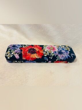 Brighton Floral Metal Case / Storage Tin